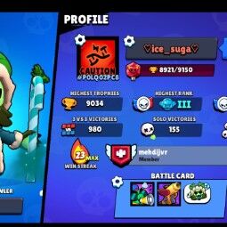 💠Brawlers   52💠Blings  49 💠Gold  815 💠Gems 63   Rename  60 💠Trophies  8921💠Instant Delivery 💠ANDROID-IOS💠BB 3160 1